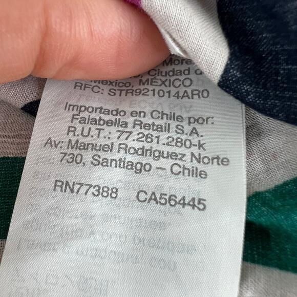 J. Crew Rainbow Striped Shirt Dress Belted Cotton Long Sleeves Knee Length Sz XS - Picture 11 of 12